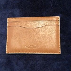 NWOT Coach Leather CC Case
